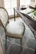 52056 - shown below a chair in Chateau Silk Damask